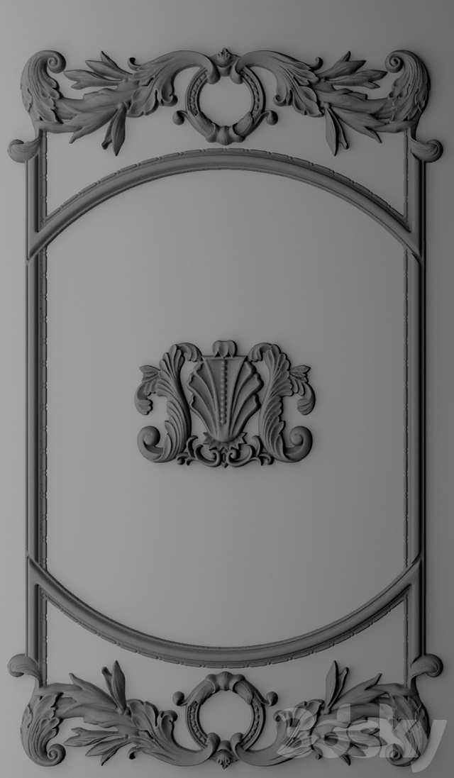 Stucco Frame. 3DS Max Model - thumbnail 2