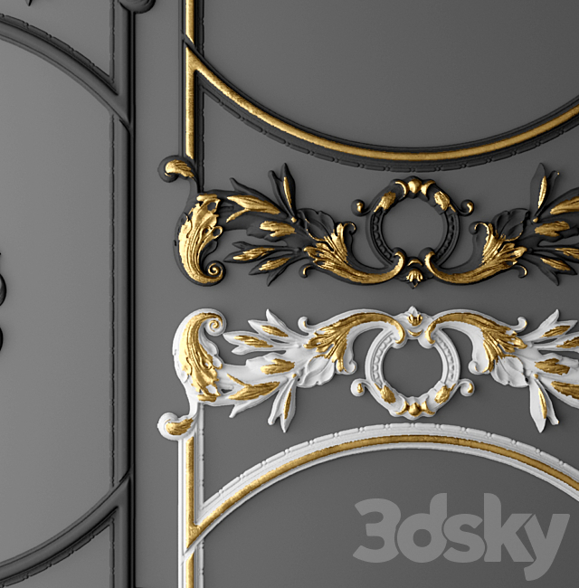 Stucco Frame. 3DS Max Model - thumbnail 3