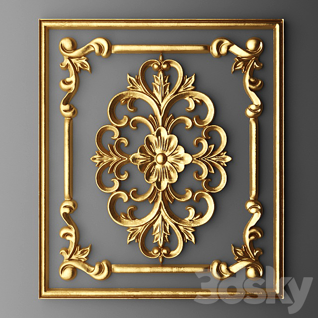 Stucco Frame carving. 3ds Max - thumbnail 1