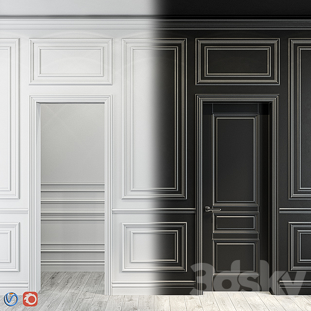 Stucco molding for walls 2 3DSMax File - thumbnail 1