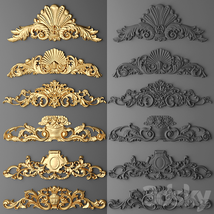 Stucco. Set. 3DS Max - thumbnail 1