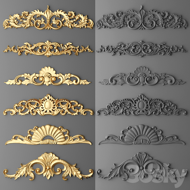 Stucco. Set. 3DS Max - thumbnail 1