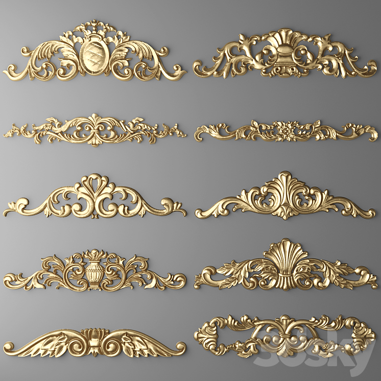 Stucco. Set. 3DS Max - thumbnail 1