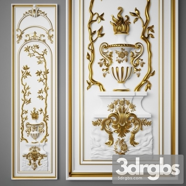 The Panel Boiserie Italia 3dsmax Download - thumbnail 1