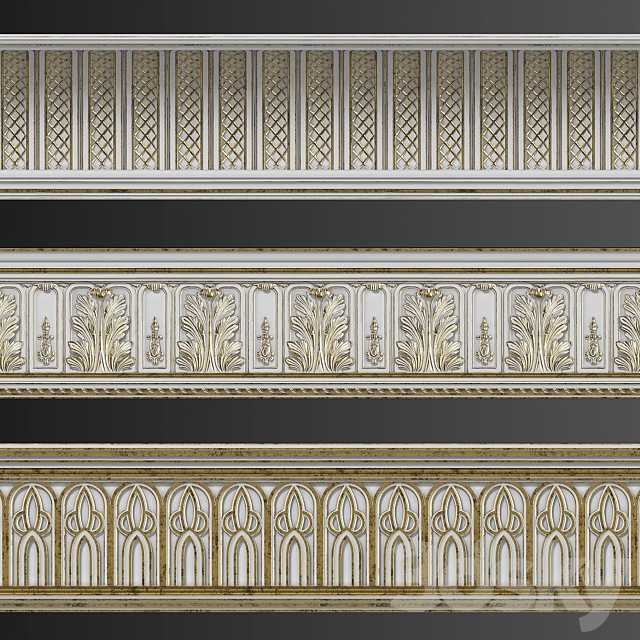 Three Cornices Torus Style (2) 3DSMax File - thumbnail 1