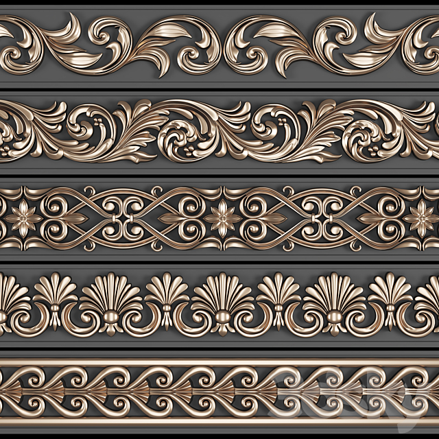 Trim Ornament Vol-03 3DSMax File - thumbnail 1