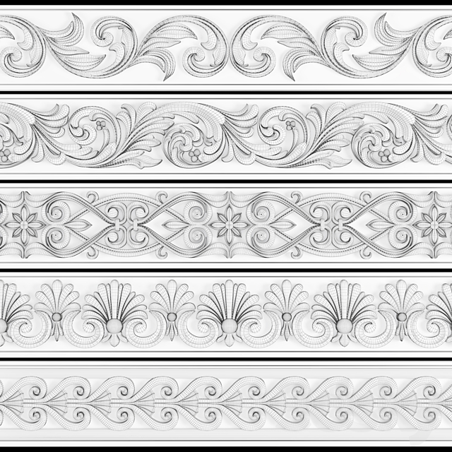 Trim Ornament Vol-03 3DSMax File - thumbnail 3