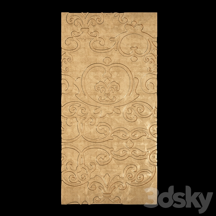 wall 3d panel decorative 3DS Max - thumbnail 1