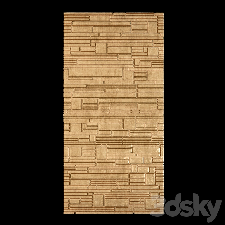 wall 3d panel decorative 3DS Max - thumbnail 1