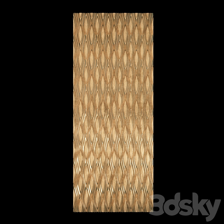 wall 3d panel decorative 3DS Max - thumbnail 1