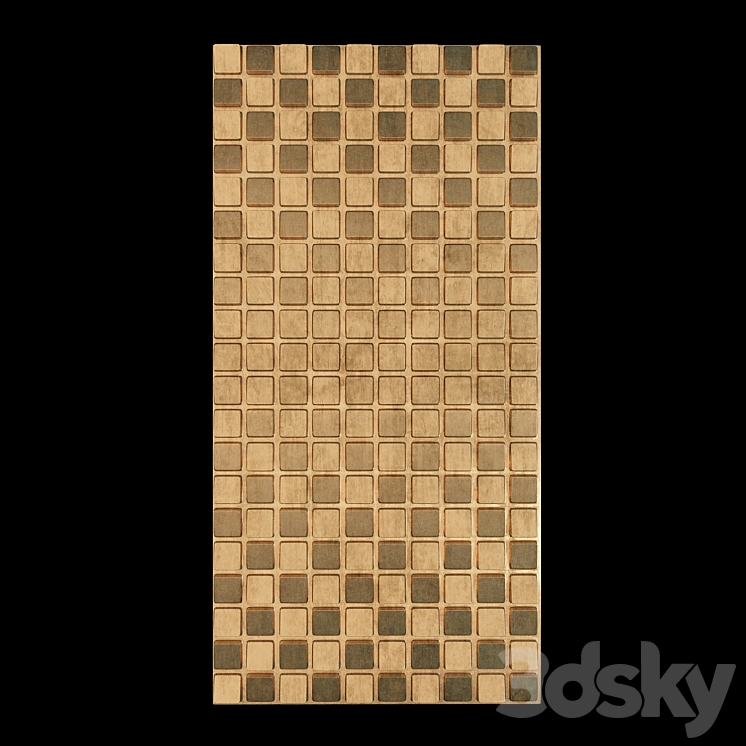 wall 3d panel decorative 3DS Max - thumbnail 1