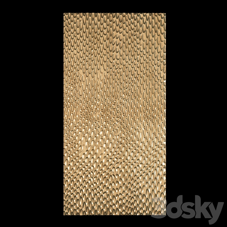 wall 3d panel decorative 3DS Max - thumbnail 1