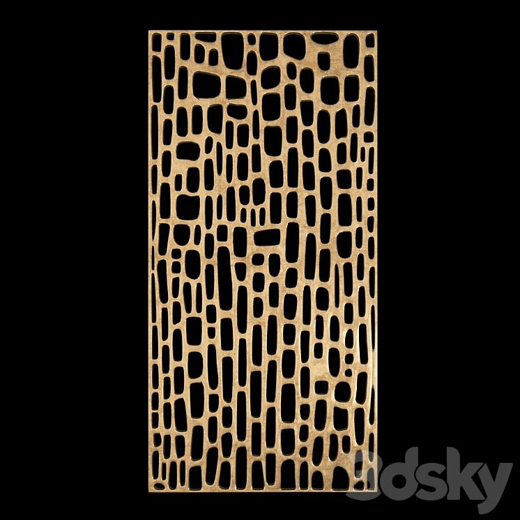 wall 3d panel decorative 3DS Max - thumbnail 1