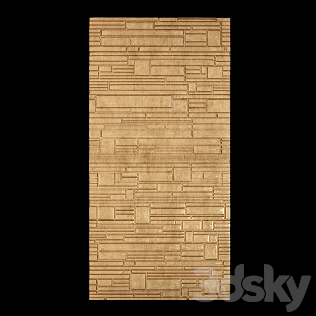 wall 3d panel decorative 3DSMax File - thumbnail 1