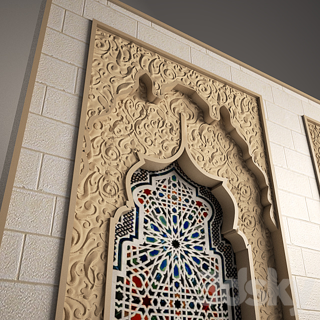 Wall character Hijazi 3DS Max Model - thumbnail 2