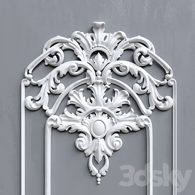 Wall decor 3DS Max Model - thumbnail 2