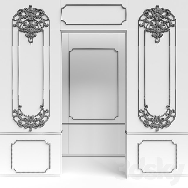 Wall decor 3DS Max Model - thumbnail 3