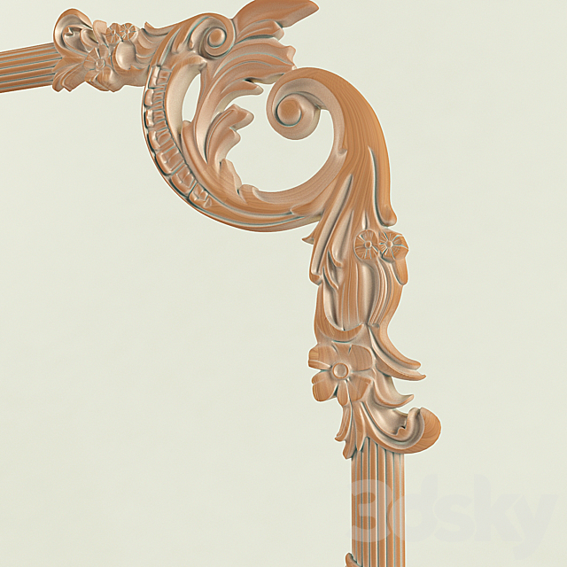 Wall decor 3DS Max Model - thumbnail 2