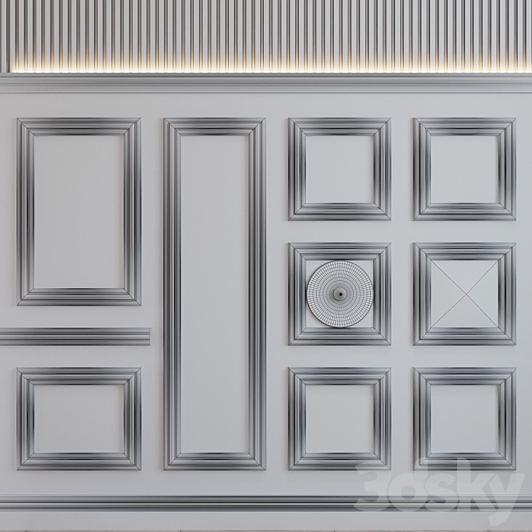 Wall decor MP084-001 3DS Max Model - thumbnail 2