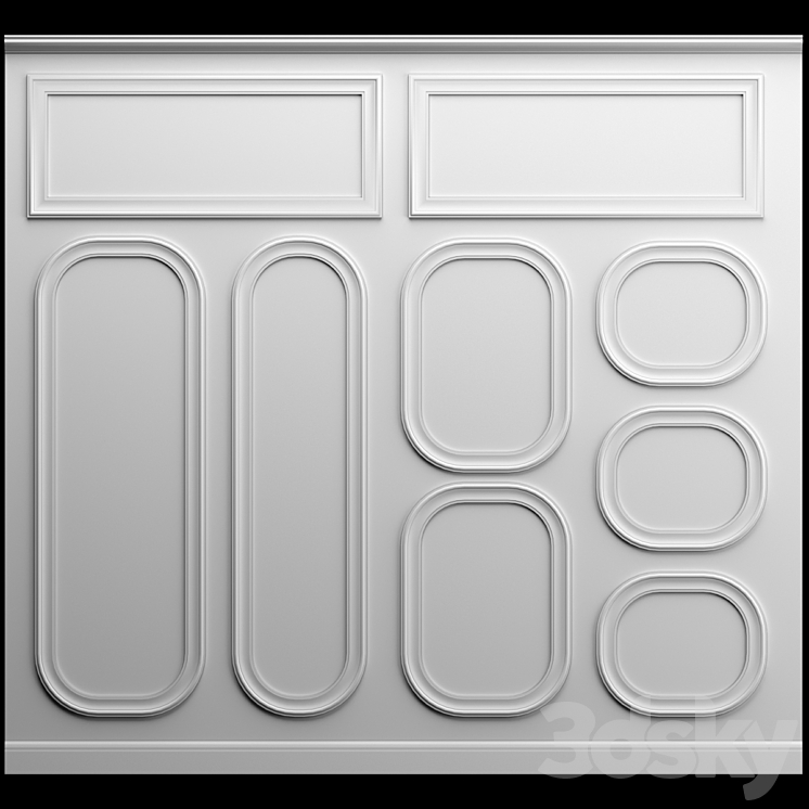 Wall molding 3DS Max - thumbnail 1