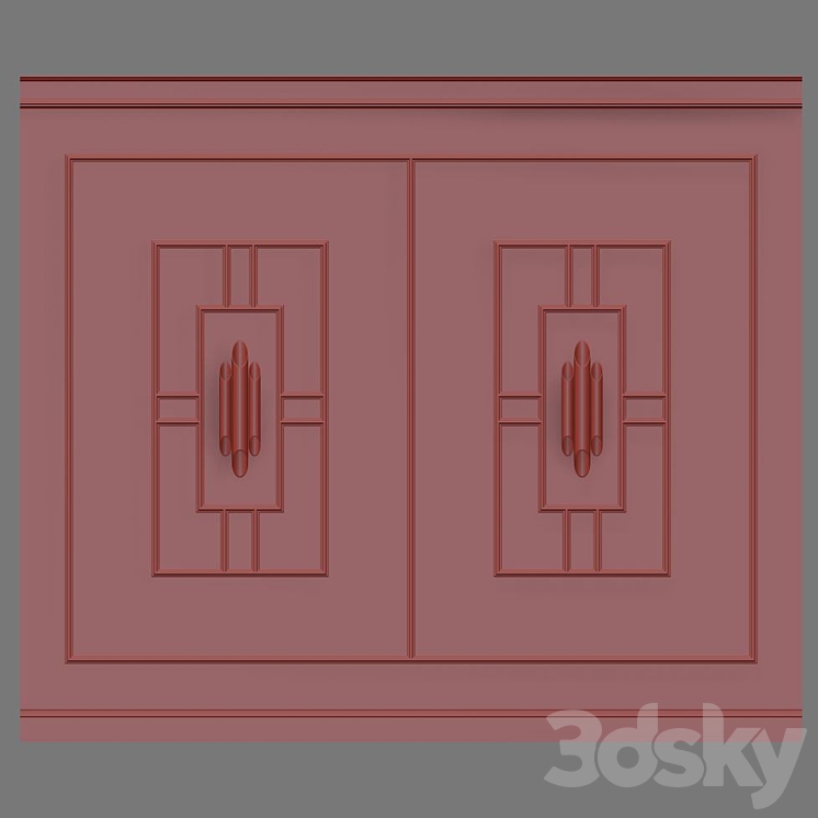 Wall molding 3DS Max - thumbnail 2