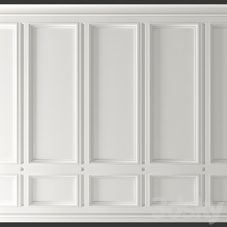 Wall molding 3DS Max - thumbnail 1