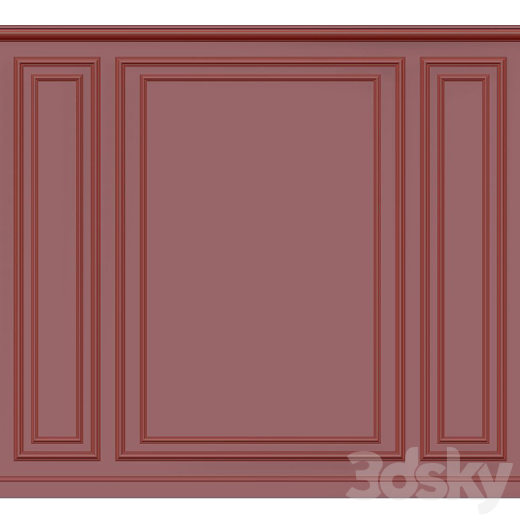 Wall molding 3DS Max - thumbnail 2