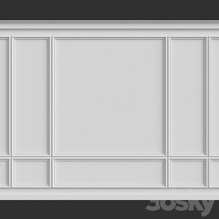 Wall molding 3DS Max - thumbnail 1