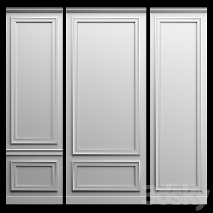 Wall molding 3DS Max - thumbnail 1