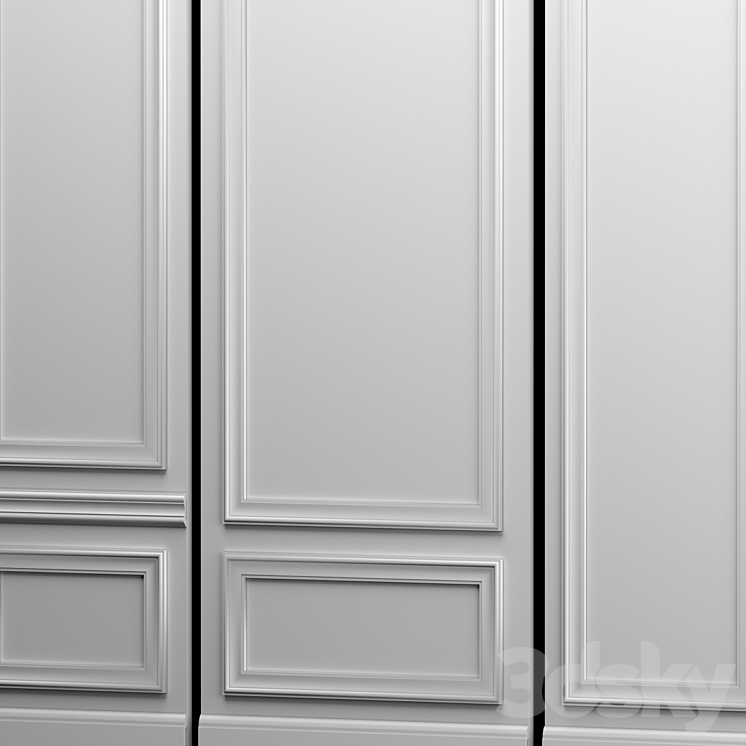 Wall molding 3DS Max - thumbnail 2