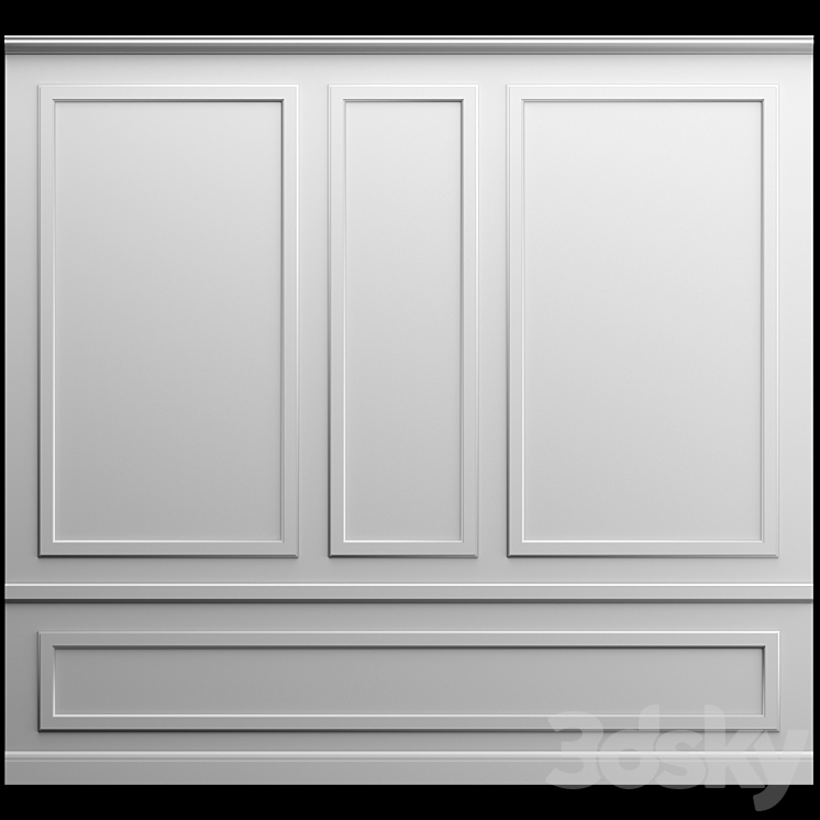 Wall molding 3DS Max - thumbnail 1