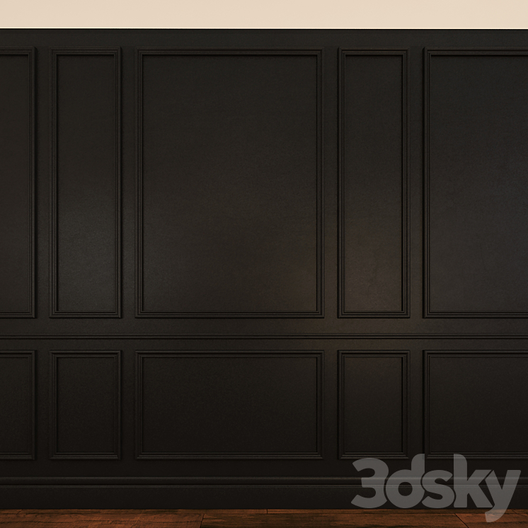 wall molding 3DS Max - thumbnail 2