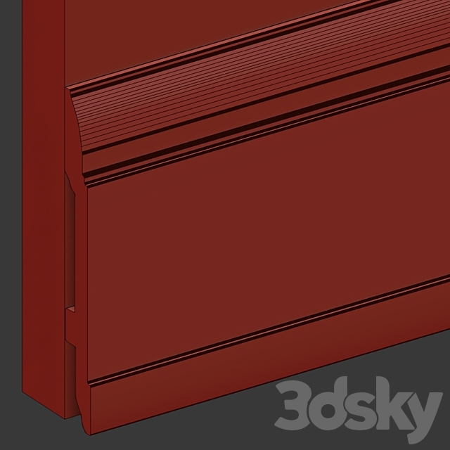 Wall molding 3DS Max Model - thumbnail 3