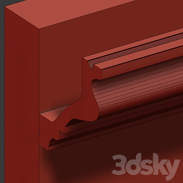 Wall molding 3DS Max Model - thumbnail 4