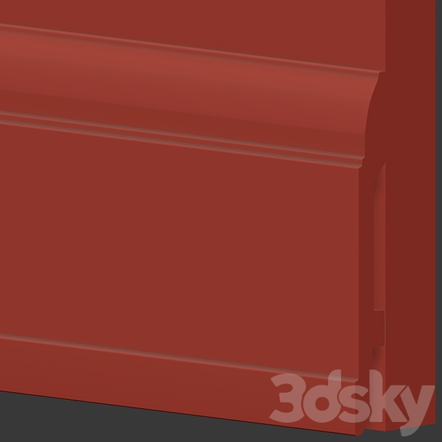 Wall molding 3DS Max Model - thumbnail 5