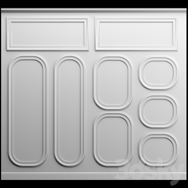 Wall molding 3DSMax File - thumbnail 1