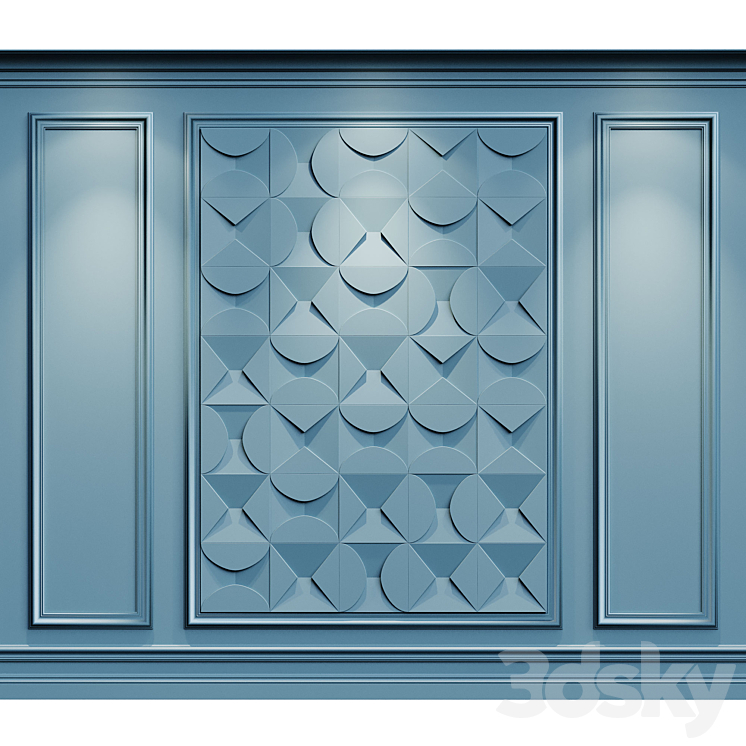 Wall molding classic 3 Orac decor 3DS Max - thumbnail 1