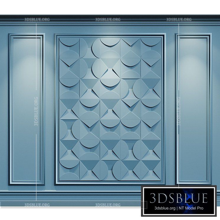 Wall molding classic 3 Orac decor 3DS Max - thumbnail 3