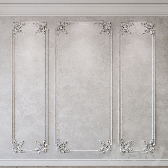 Wall molding classic 3DSMax File - thumbnail 1