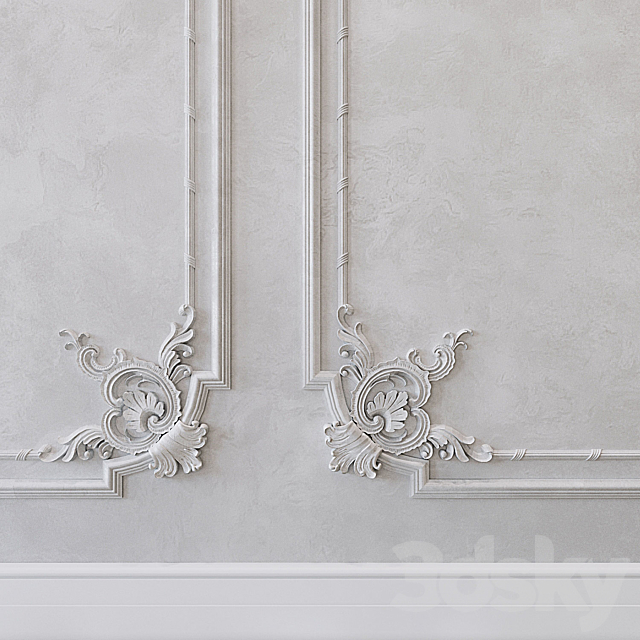 Wall molding classic 3DSMax File - thumbnail 2