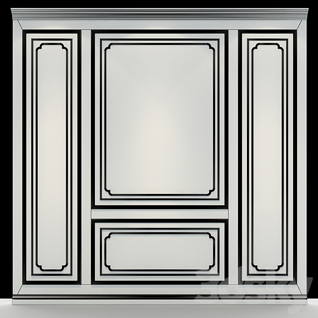 Wall panel 079 3DS Max Model - thumbnail 2