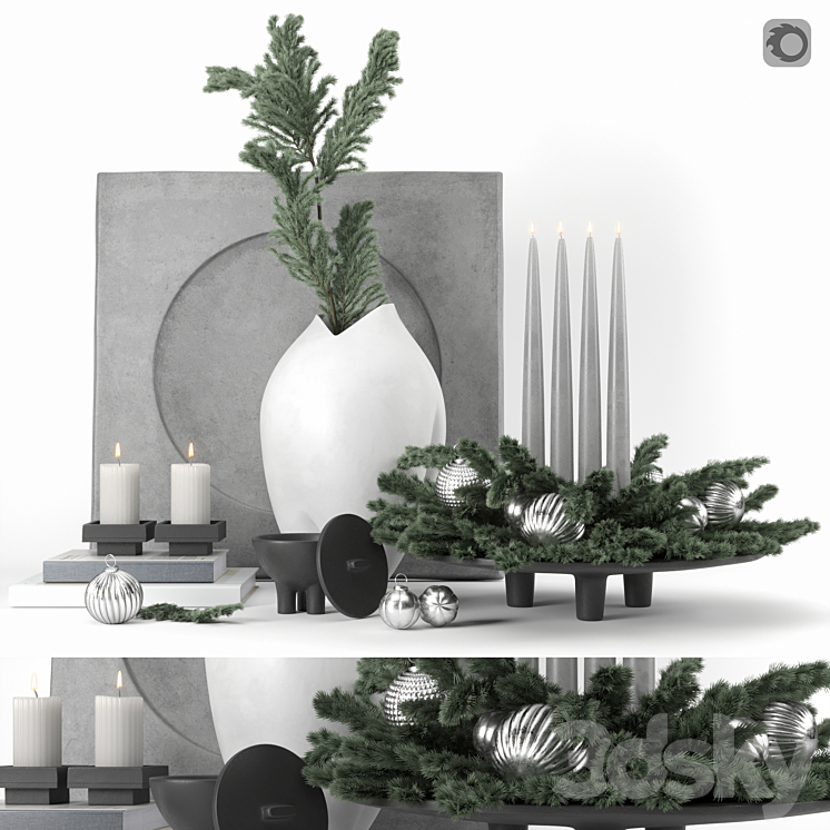 101 Copenhagen Decorative set 3DS Max Model - thumbnail 1