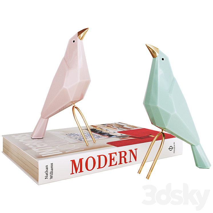 Birds Decor 3DS Max Model - thumbnail 1