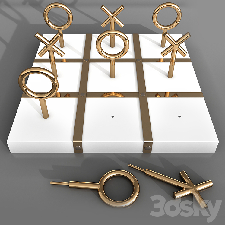 Board Games Set 01 3DS Max Model - thumbnail 2