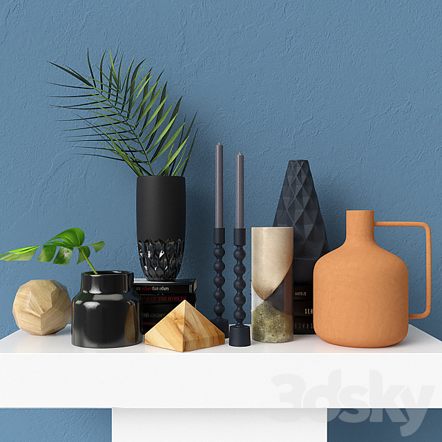 CB2 vases and accessories 3ds Max - thumbnail 1