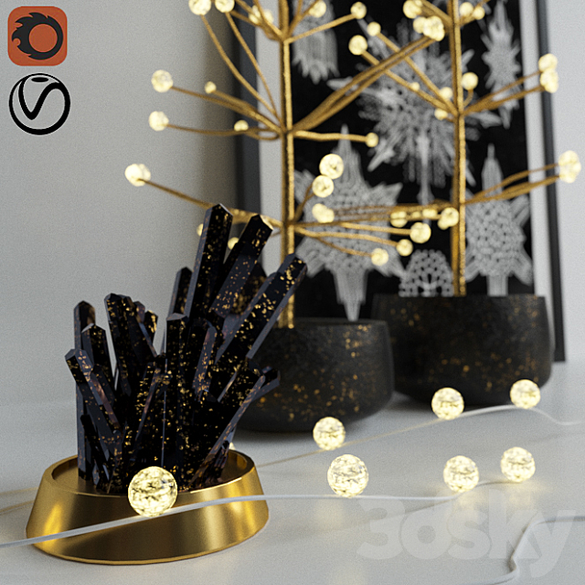 Christmas Decor Restoration Hardware 3DS Max Model - thumbnail 3