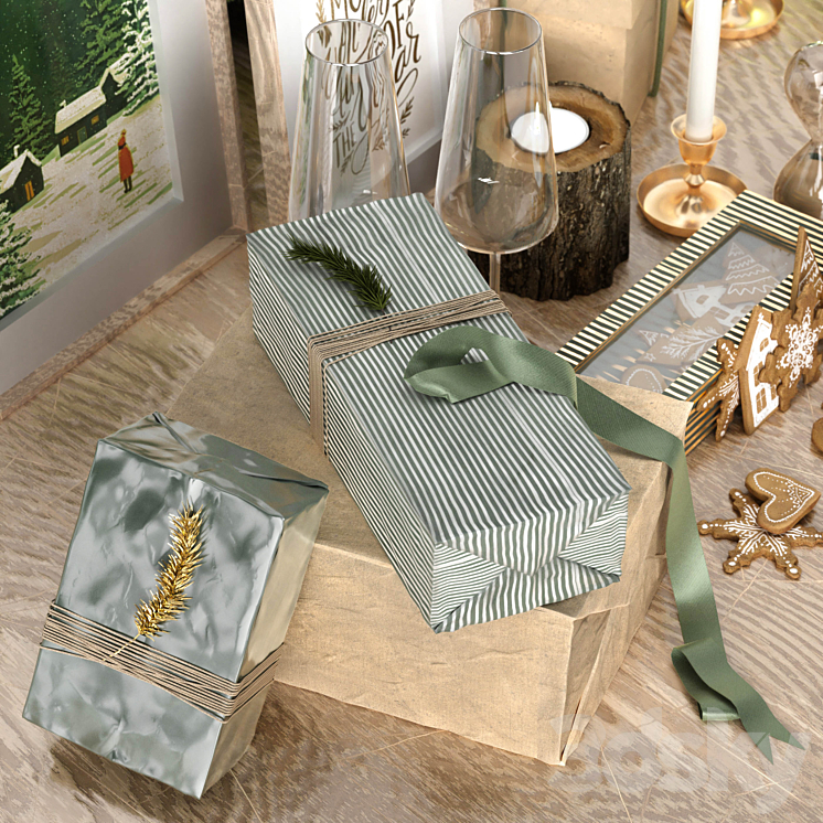 Christmas Decoration 03 3DS Max - thumbnail 2