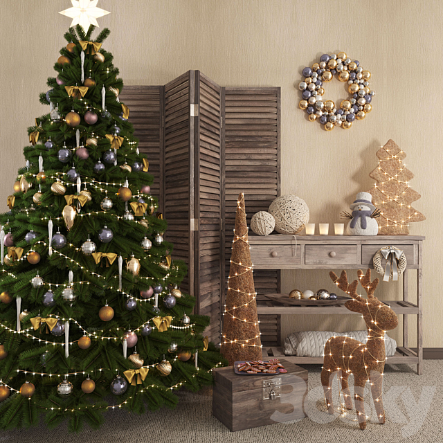 Christmas decoration 3DSMax File - thumbnail 1