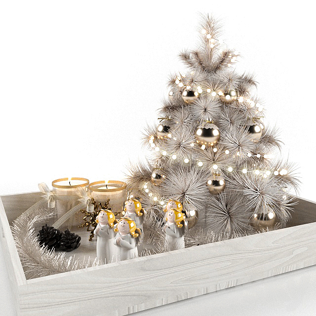 Christmas decorations 3DS Max Model - thumbnail 1