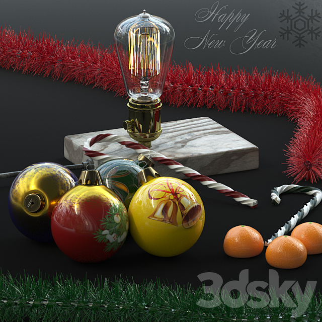 Christmas set 3DSMax File - thumbnail 1